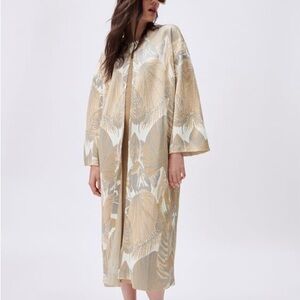 Zara Jacquard Knit Cardigan Coat